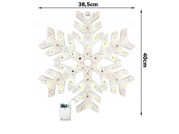 Led langų dekoracijos 40cm žvaigždės