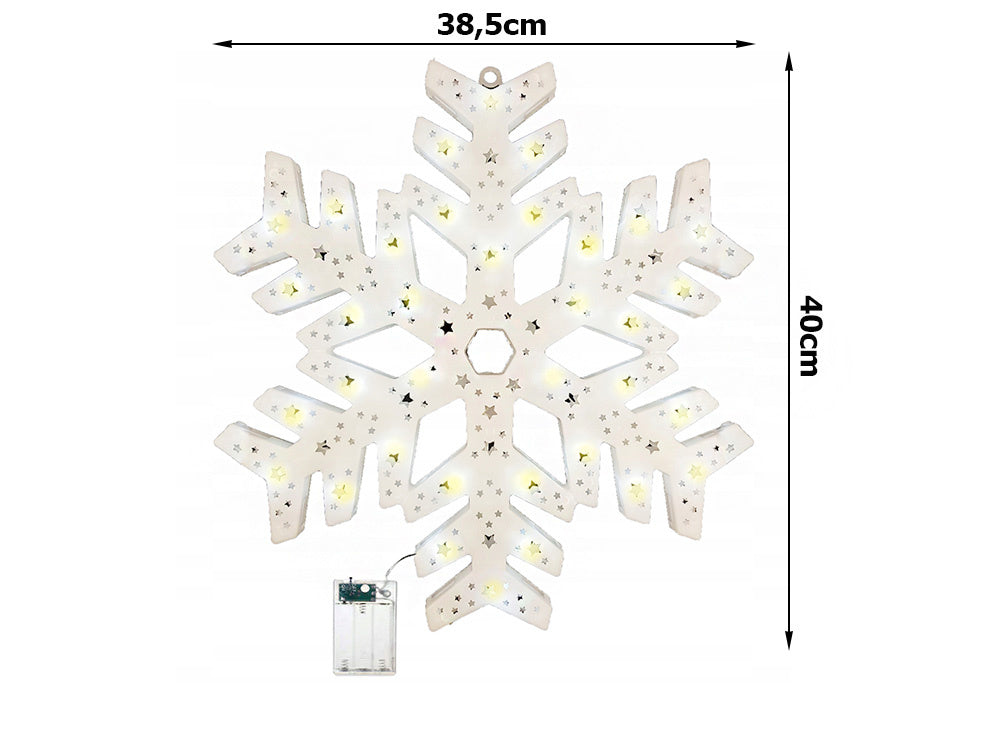 Led langų dekoracijos 40cm žvaigždės