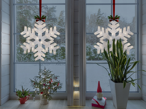 Led langų dekoracijos 40cm žvaigždės