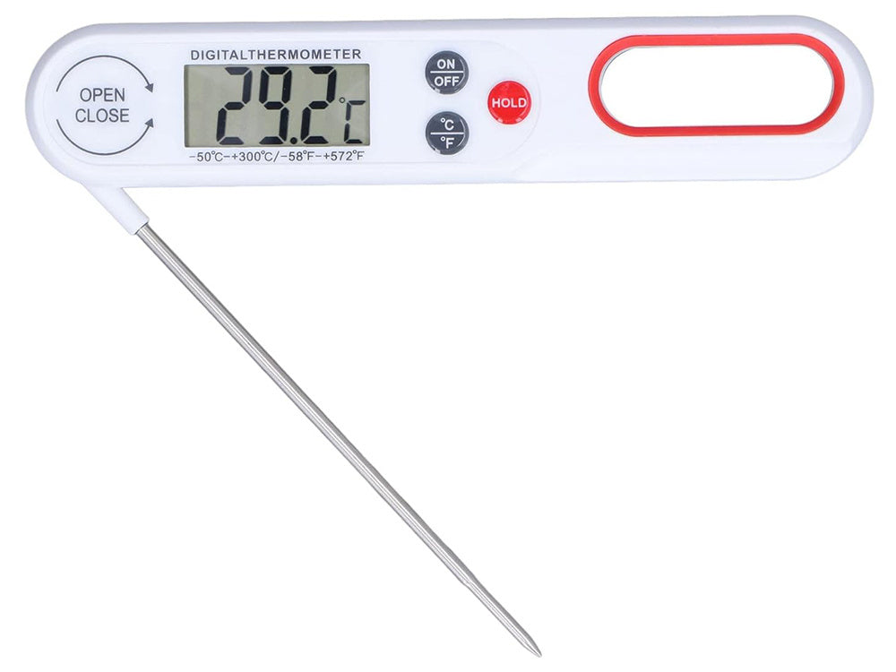 Lcd virtuvinis kaiščių termometras vyno 300°c sriubų virimas, Baltas, Szín, Fehér