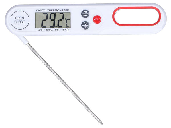 Lcd virtuvinis kaiščių termometras vyno 300°c sriubų virimas, Baltas, Szín, Fehér