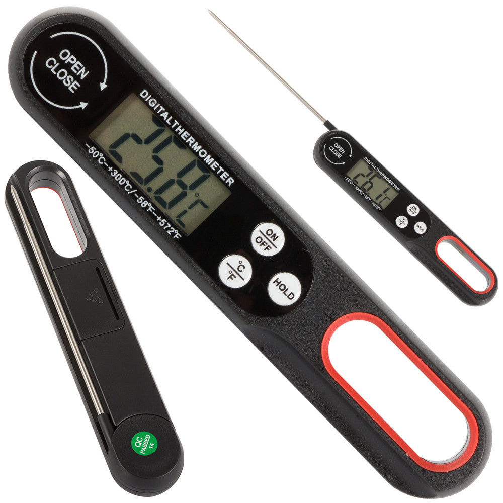 Lcd virtuvinis kaiščių termometras vyno 300°c sriubų virimas, Juoda, Szín, Fekete