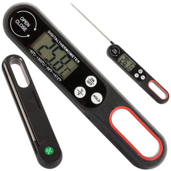 Lcd virtuvinis kaiščių termometras vyno 300°c sriubų virimas, Juoda, Szín, Fekete