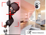 Ip kamera wifi elektroninė auklė pasukama hd garso namų vidaus
