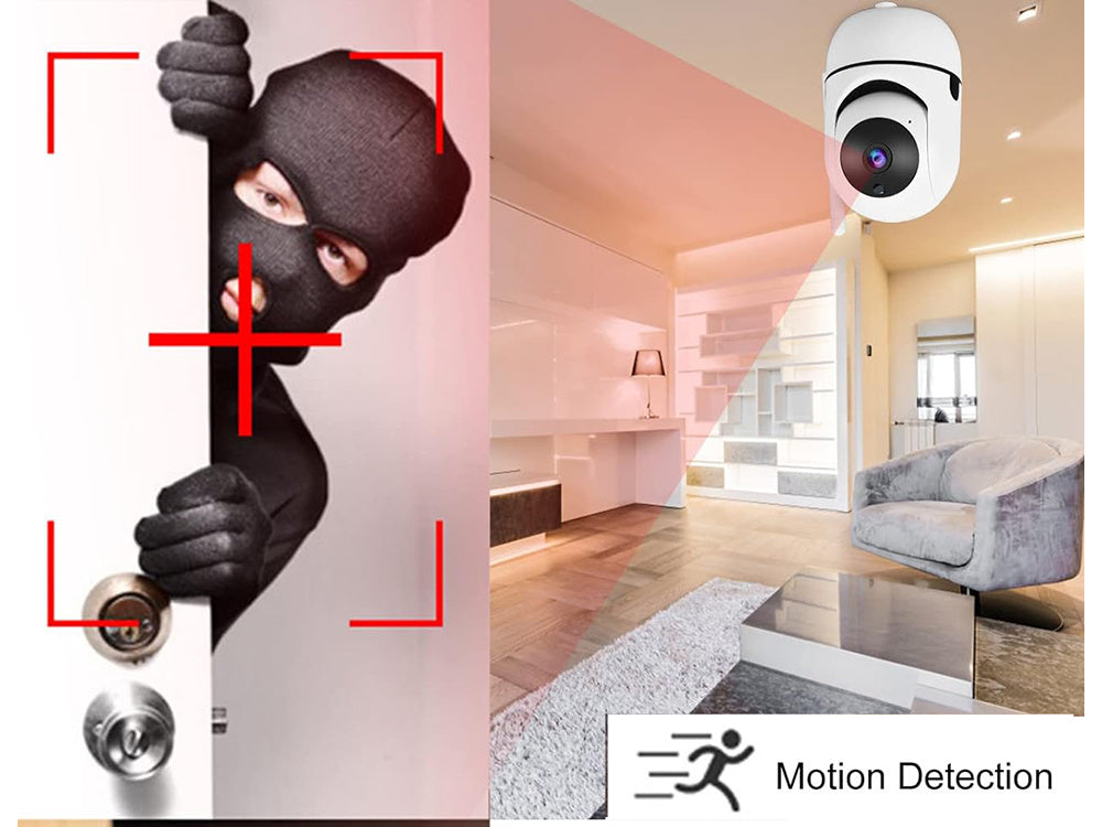 Ip kamera wifi elektroninė auklė pasukama hd garso namų vidaus