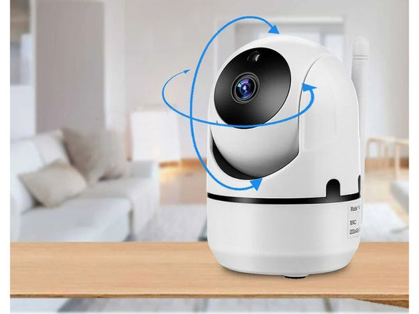 Ip kamera wifi elektroninė auklė pasukama hd garso namų vidaus