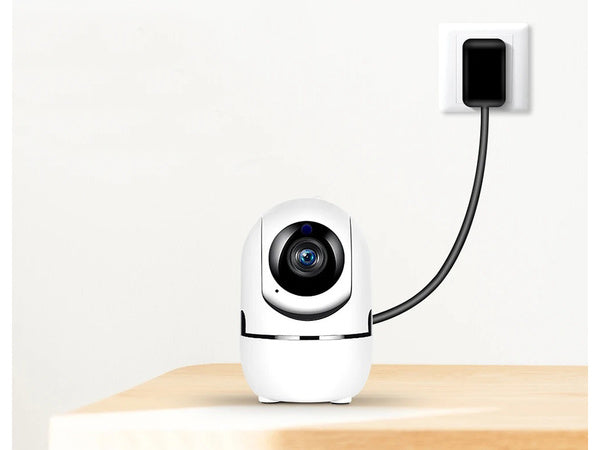 Ip kamera wifi elektroninė auklė pasukama hd garso namų vidaus