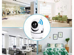 Ip kamera wifi elektroninė auklė pasukama hd garso namų vidaus