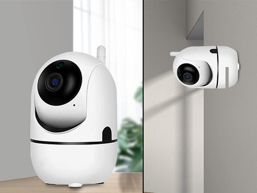 Ip kamera wifi elektroninė auklė pasukama hd garso namų vidaus