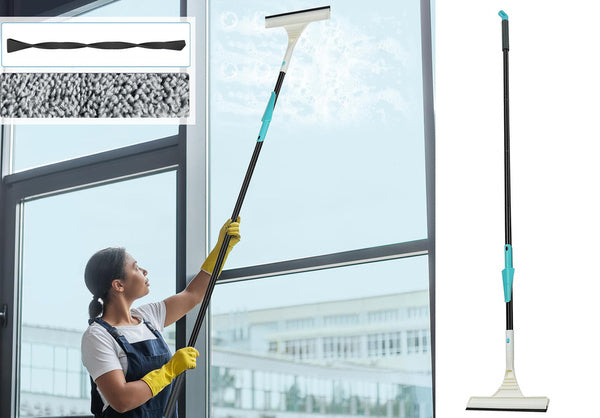 Langų valiklis iš mikropluošto reguliuojamas ilgis 160 cm 2w1 paketas