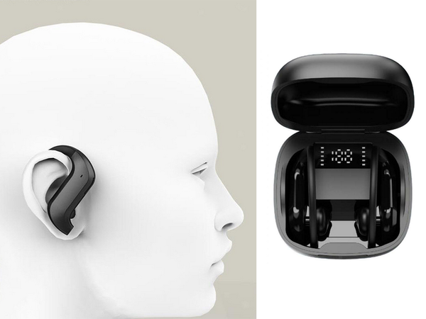 bluetooth belaidės sportinės ausinės, skirtos bėgimo treniruotėms ant ausų