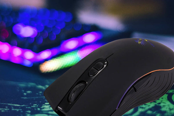 Laidinė optinė pelė nešiojamam kompiuteriui rgb žaidimų pelė
