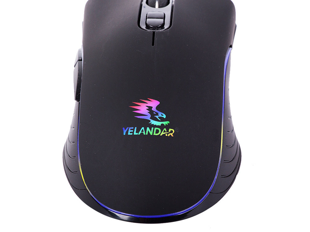 Laidinė optinė pelė nešiojamam kompiuteriui rgb žaidimų pelė