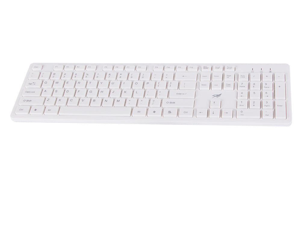 Klaviatūros ir pelės belaidės pelės rinkinys tylus skaitmeninis usb, Baltas, Szín, Fehér