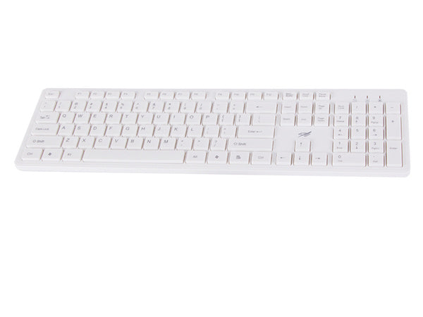Klaviatūros ir pelės belaidės pelės rinkinys tylus skaitmeninis usb, Baltas, Szín, Fehér