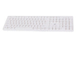 Klaviatūros ir pelės belaidės pelės rinkinys tylus skaitmeninis usb, Baltas, Szín, Fehér