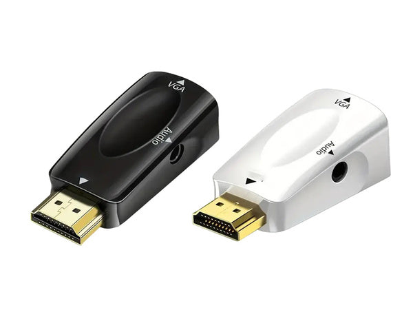 Konverterio adapteris iš hdmi į vga d-sub audio mini lizdą