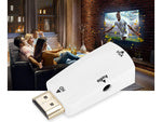 Konverterio adapteris iš hdmi į vga d-sub audio mini lizdą