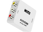 Av adaptentas rca cinch į hdmi audio rca 1080p cvbs konverterinis kabelis
