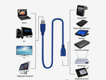 Usb 3.0 adapterio ekranuotas kabelis 1,5 m
