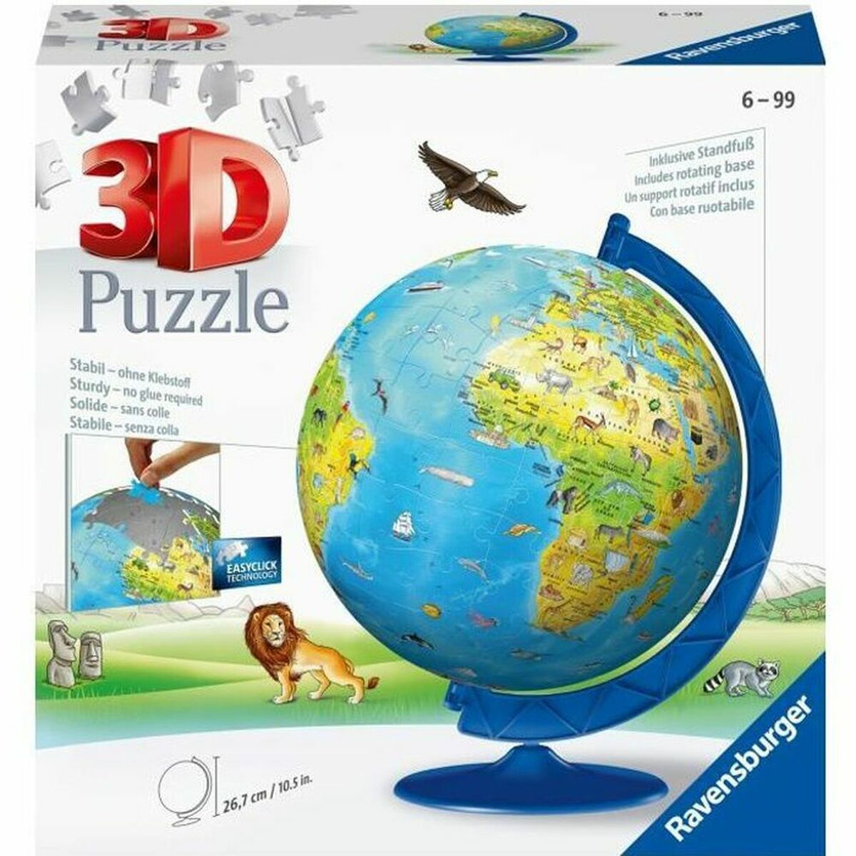 Dėlionė Ravensburger 3D World Map 180 Dalys