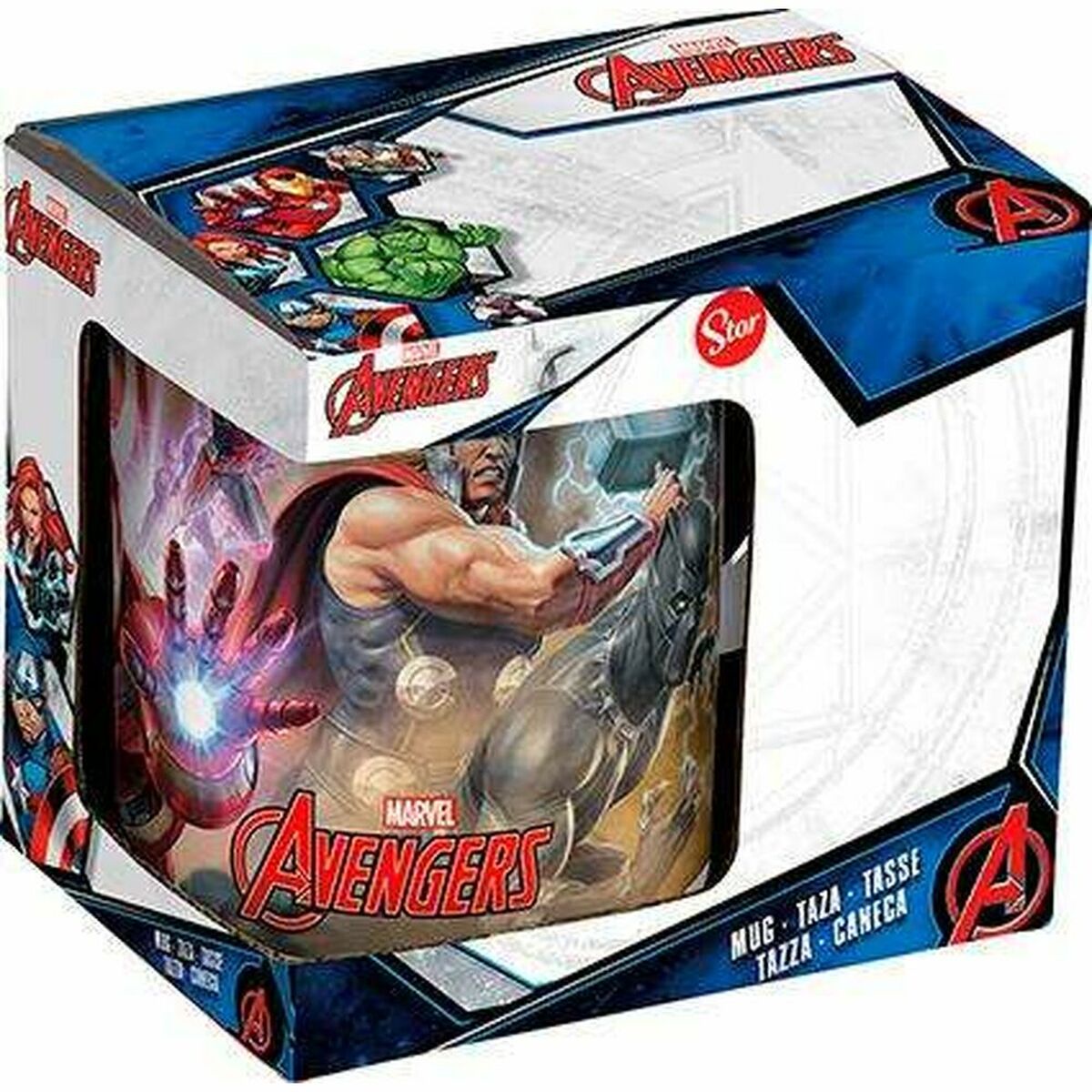 Puodelis The Avengers Infinity Balta Keramikinis Raudona (350 ml)