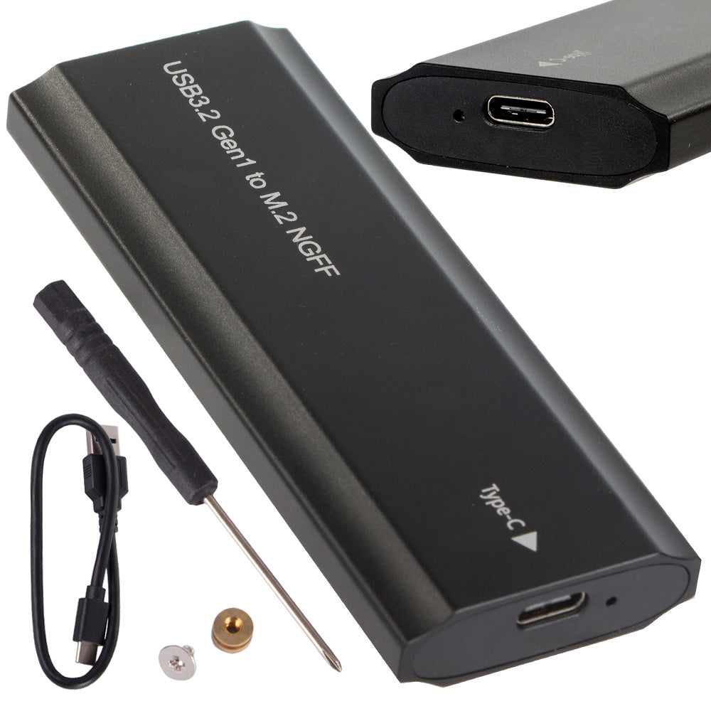 Kietojo disko adapterio dėžutė m.2 sata ngff usb 3.1 usb typ-c 2230-2280mm