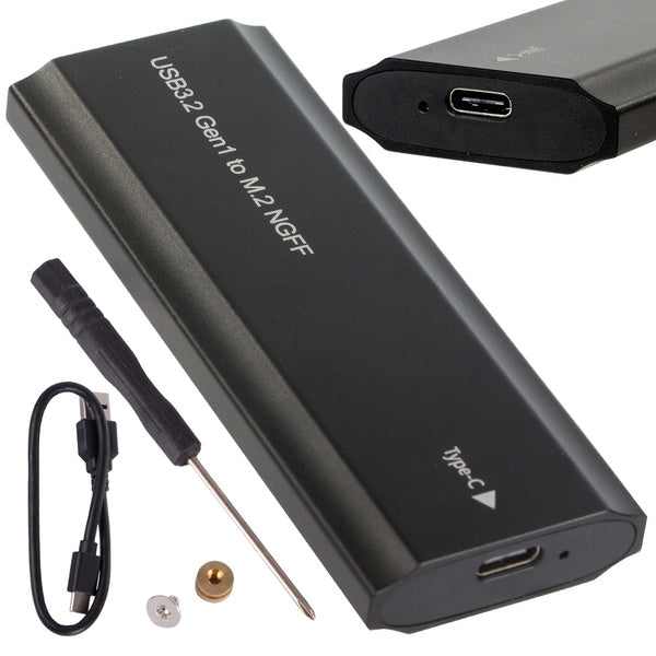 Kietojo disko adapterio dėžutė m.2 sata ngff usb 3.1 usb typ-c 2230-2280mm