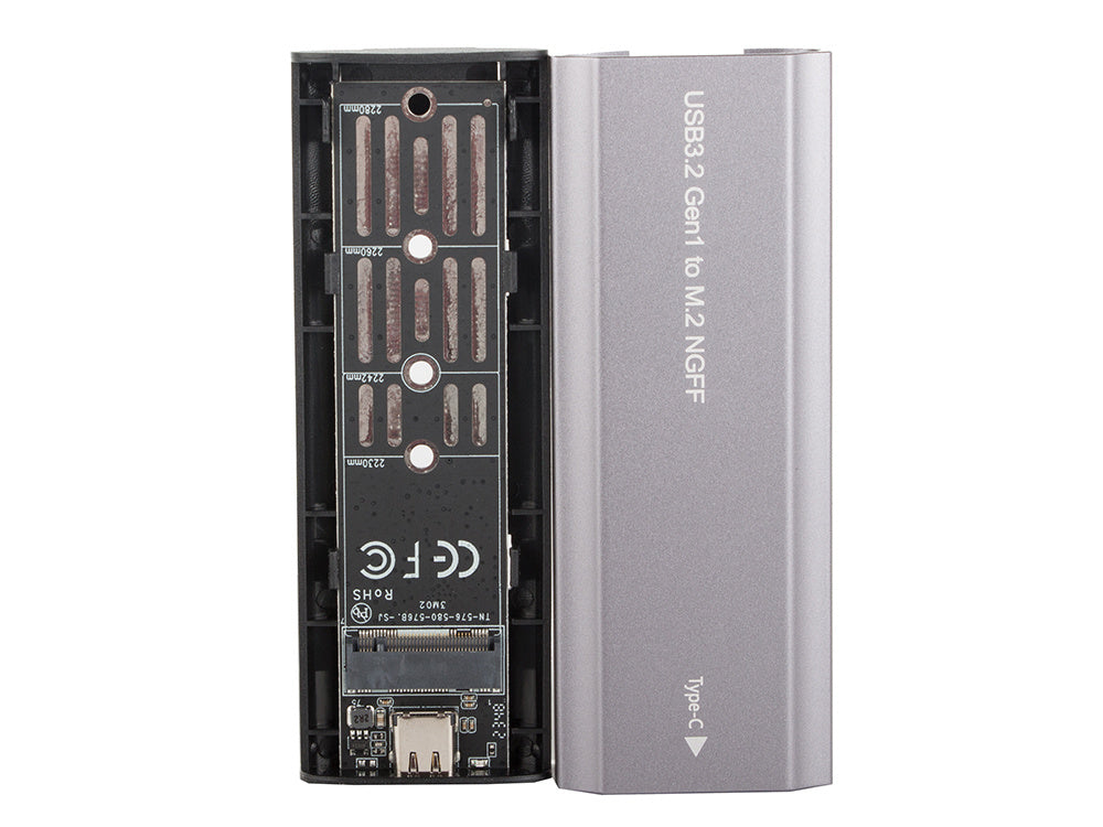 Kietojo disko adapterio dėžutė m.2 sata ngff usb 3.1 usb typ-c 2230-2280mm