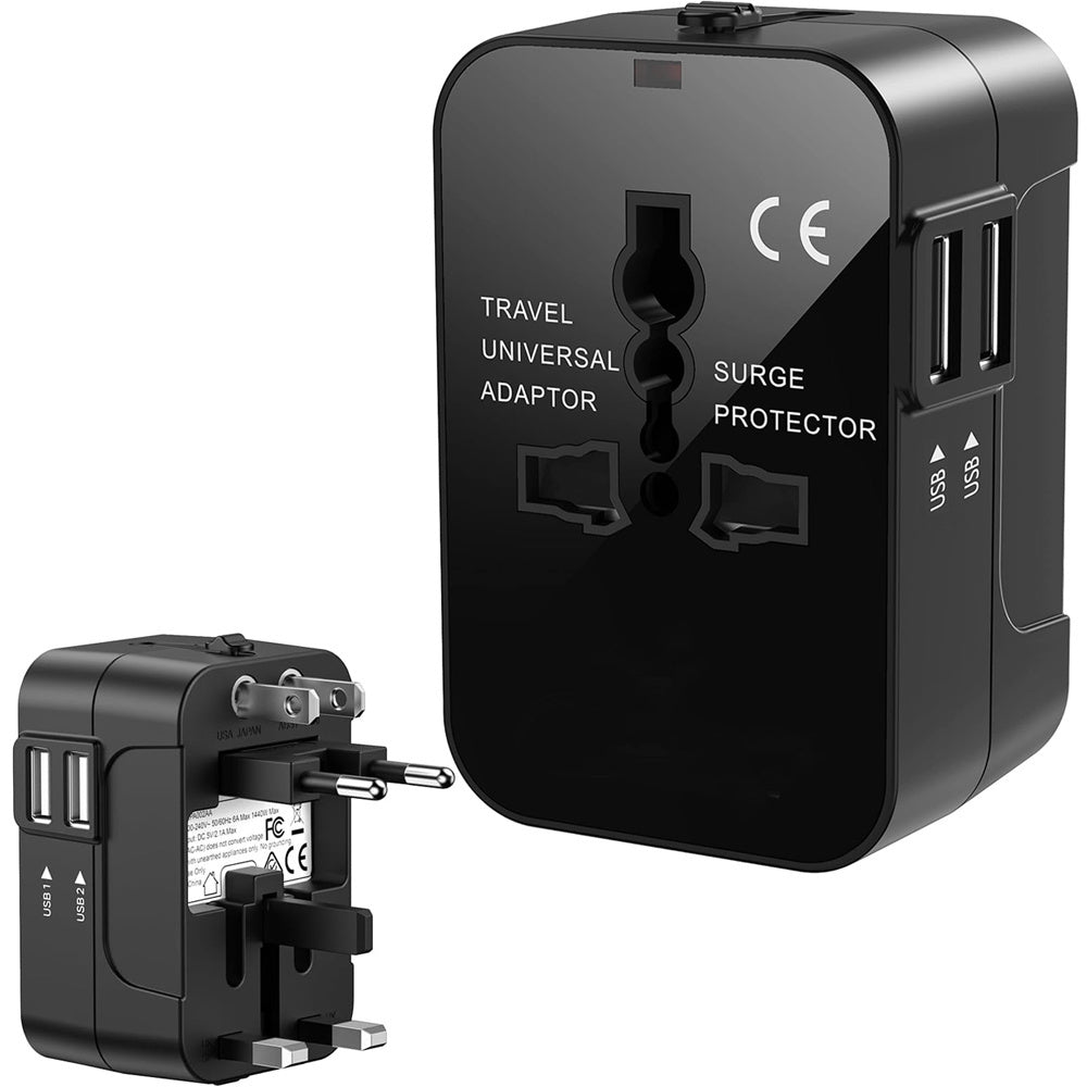 Adaptieriaus kištukinis jungiklis uk usa eu aus universal 2x usb worldwide