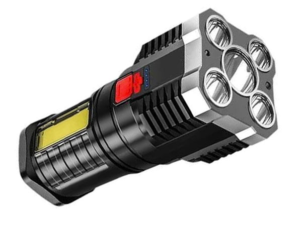 Įkraunamas žibintuvėlis prožektorius bivouac vedė stiprus karinės policijos usb