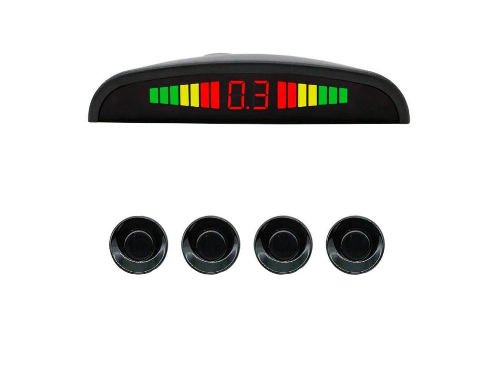 Galinių galinių parkavimo jutiklių rinkinys 4x jutiklių lcd display