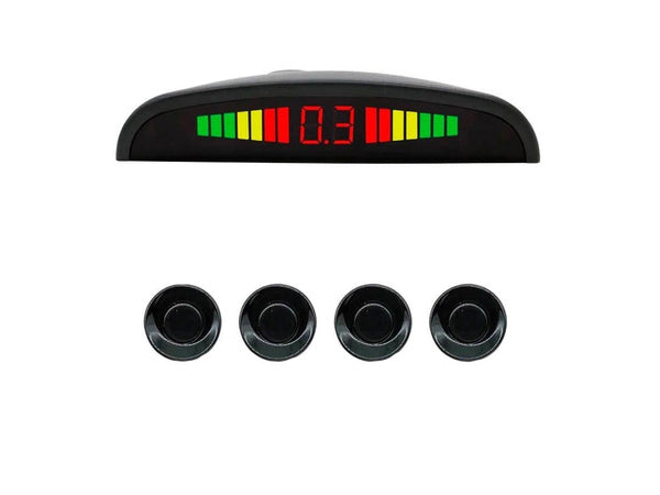 Galinių galinių parkavimo jutiklių rinkinys 4x jutiklių lcd display