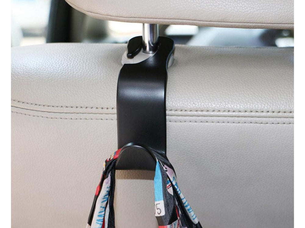Kablys kablys sėdynės atlošo laikiklis, skirtas apsipirkti automobilyje