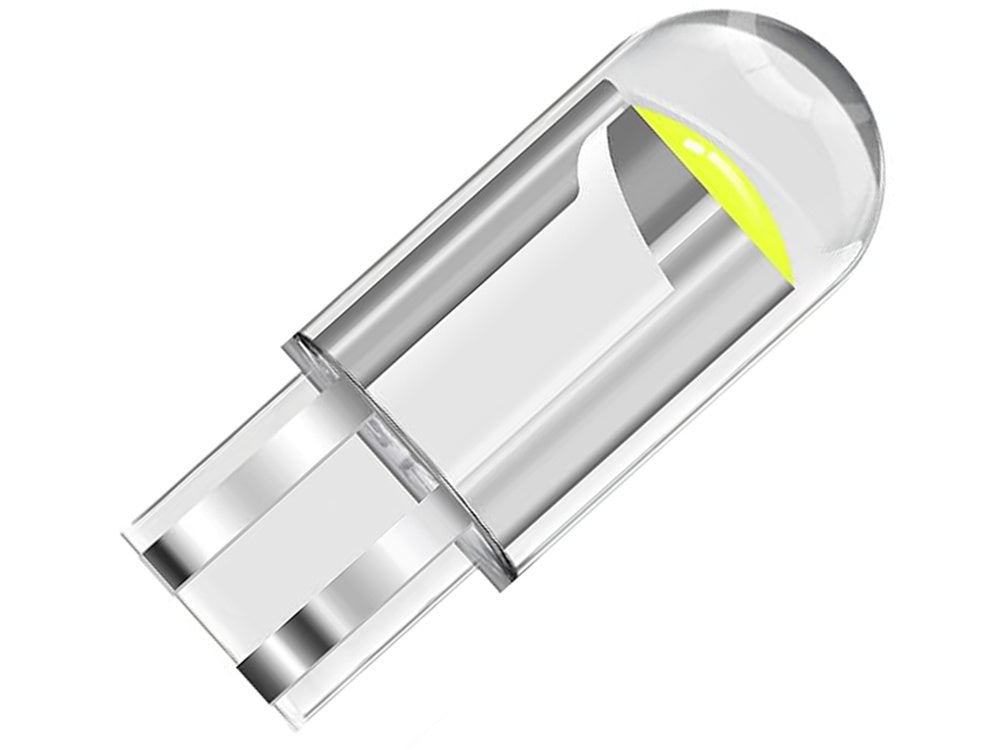 W5w t10 white cristalic led automobilių šviesos 2 vnt komponentas