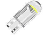W5w t10 white cristalic led automobilių šviesos 2 vnt komponentas