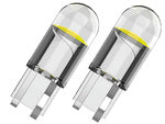 W5w t10 white cristalic led automobilių šviesos 2 vnt komponentas