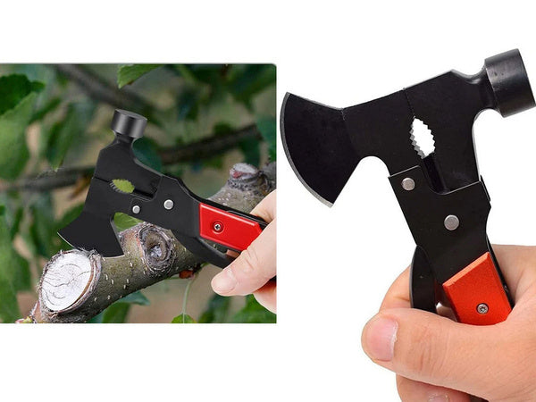 Multitool daugiafunkcinis įrankis 17in1 survival plaktukas-smulkintuvas kombainai