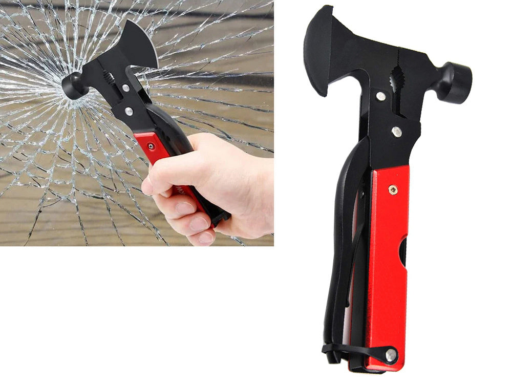 Multitool daugiafunkcinis įrankis 17in1 survival plaktukas-smulkintuvas kombainai