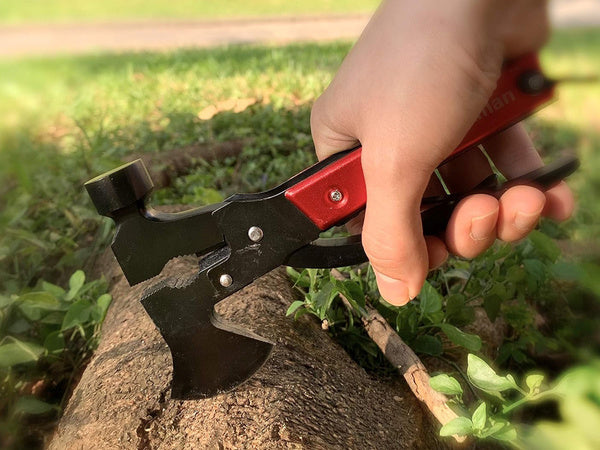 Multitool daugiafunkcinis įrankis 17in1 survival plaktukas-smulkintuvas kombainai