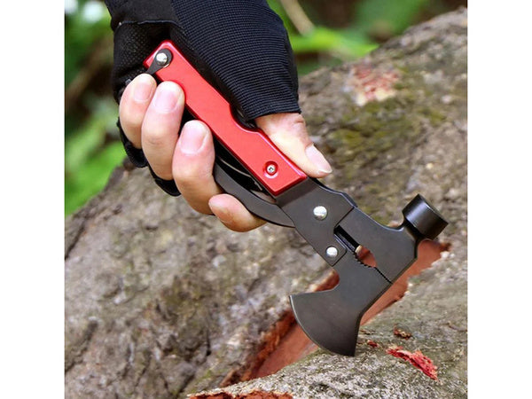 Multitool daugiafunkcinis įrankis 17in1 survival plaktukas-smulkintuvas kombainai