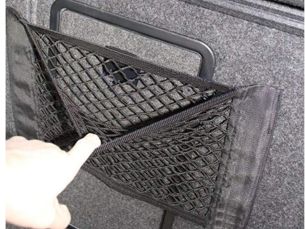Rankenų organizatorius tinklinis krepšys su velcro užsegimu automobilio bagažinei 30x25