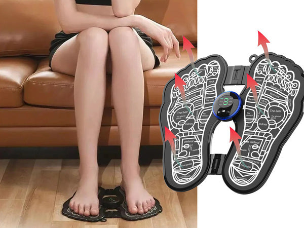 Ems pėdų masažuoklis kilimėlis elektrostimuliatorius raumenų stimuliatorius kraujotakos stimuliacijai