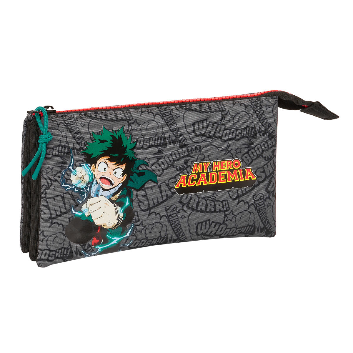 Mokyklinis dėklas My Hero Academia Juoda 22 x 12 x 3 cm