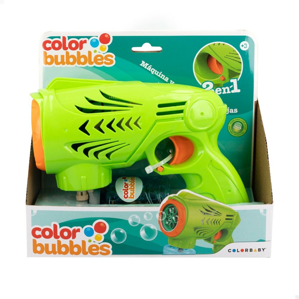 Muilo burbulai Colorbaby Color Bubbles 150 ml Žalia 20 x 16,5 x 8 cm (6 vnt.)