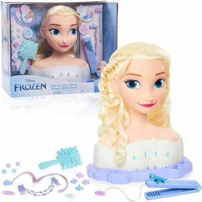 Lėlė kūdikis su priedais Frozen Elsa Deluxe Styling Head