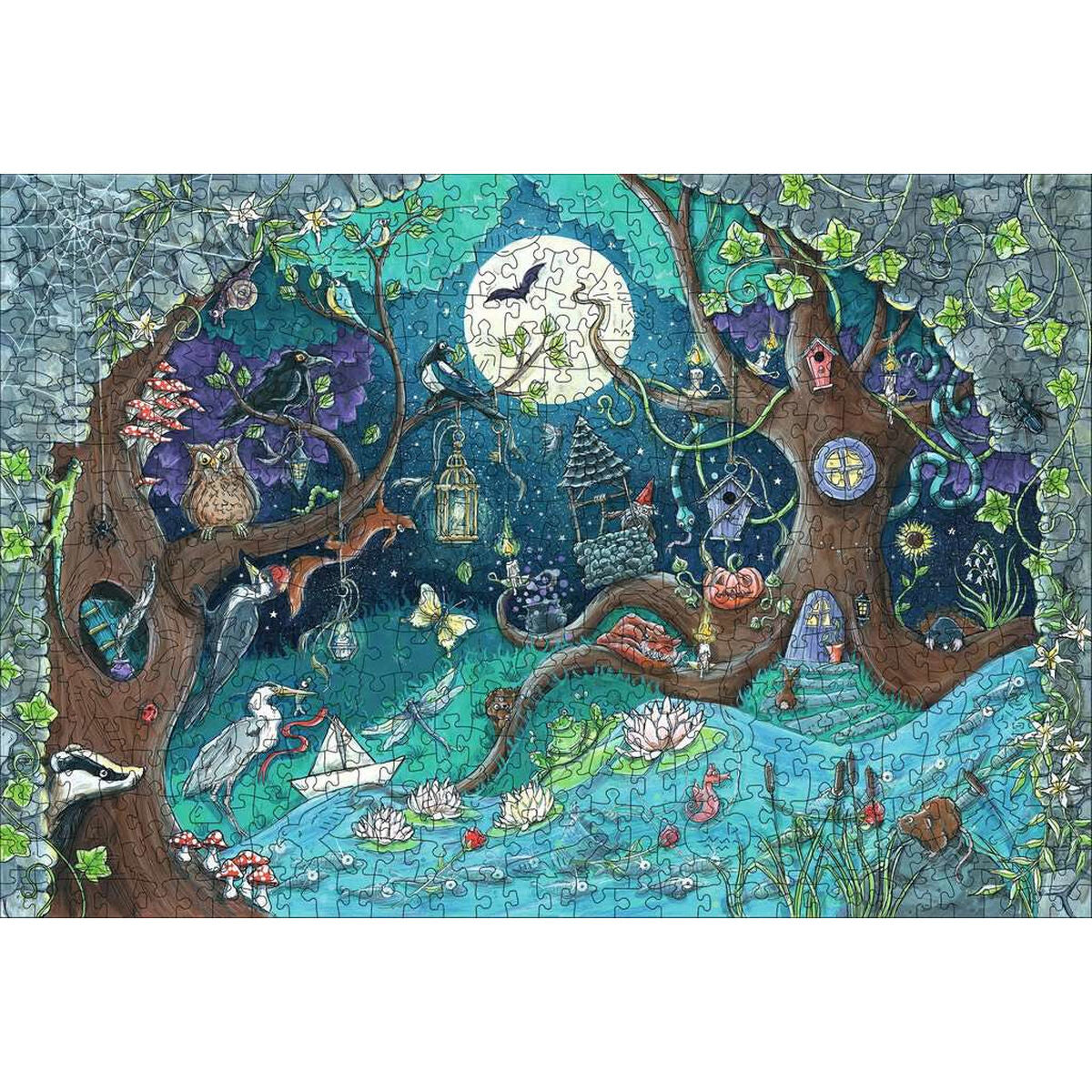 Dėlionė Ravensburger 17516 Fantasy Forest Medžio 500 Dalys