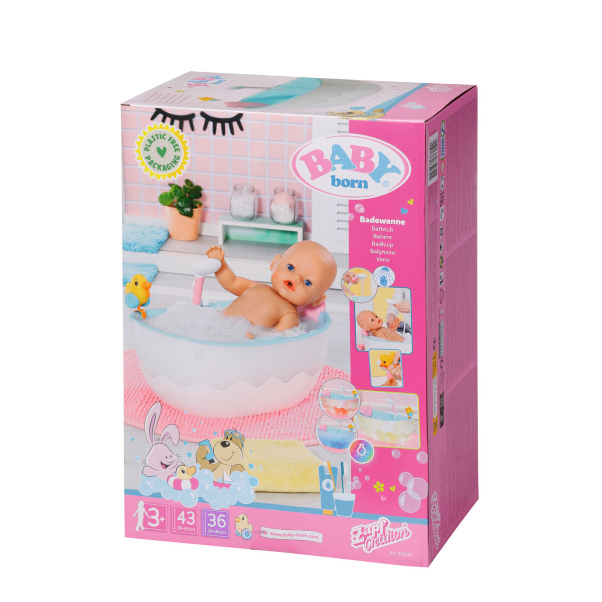 Lėlių aksesuarai Baby Born Bath Bathtub