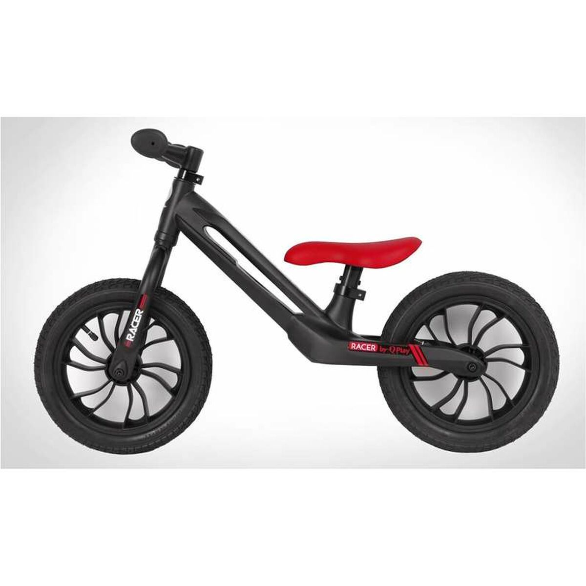 Vaikiškas dviratis Qplay Racer Bike Juoda 12" Magnis