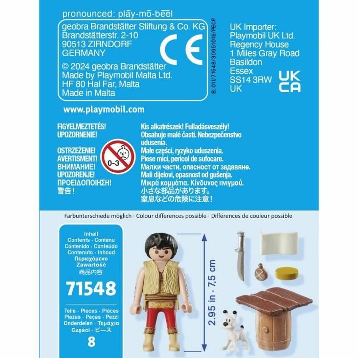 Statulėlė Playmobil Asterix 71548 8 Dalys